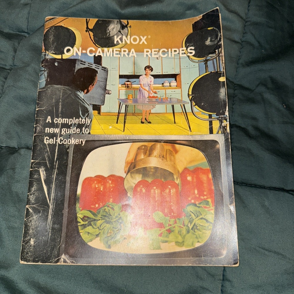 Vintage Knox Gelatin Cookbook On Camera Recipes Aspic Paperback 1960